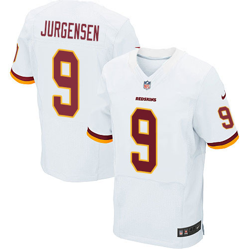 Men's Elite Sonny Jurgensen Nike Jersey White Road - #9 NFL Washington Redskins